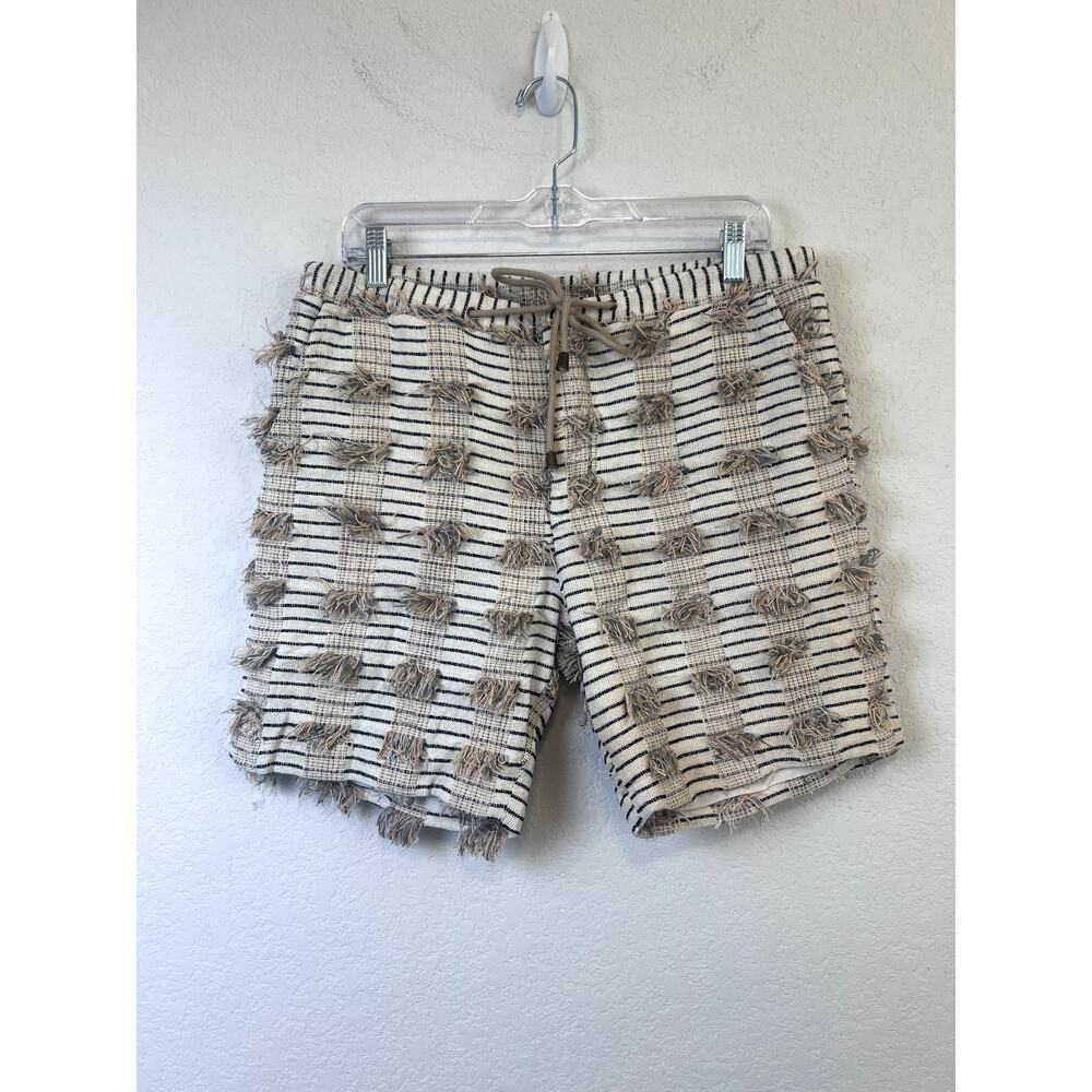 Stylish Thorsun Texture Fringe Men's Cotton Shorts, Size M